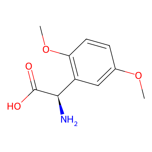 (R)-2-Amino-2-(2,5-dimethoxyphenyl)acetic acid structure