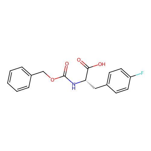 (S)-2-(((Benzyloxy)carbonyl)amino)-3-(4-fluorophenyl)propanoic acid structure