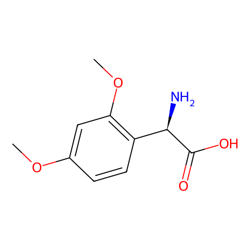 (R)-2-Amino-2-(2,4-dimethoxyphenyl)acetic acid structure