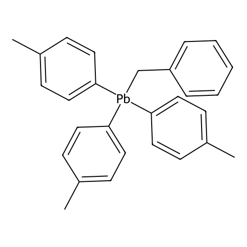 Benzyl[tris(4-methylphenyl)]plumbane structure