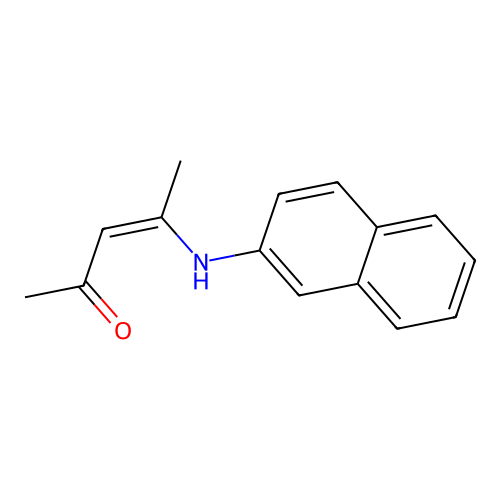 (Z)-4-(naphthalen-2-ylamino)pent-3-en-2-one structure