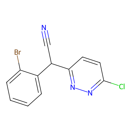 2-(2-Bromophenyl)-2-(6-chloropyridazin-3-yl)acetonitrile structure