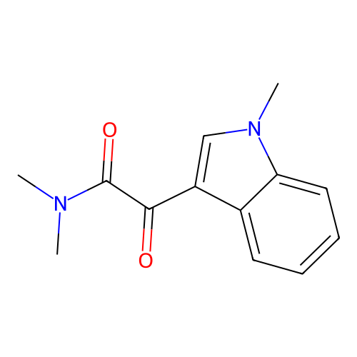 n,n-Dimethyl-2-(1-methyl-1h-indol-3-yl)-2-oxoacetamide structure