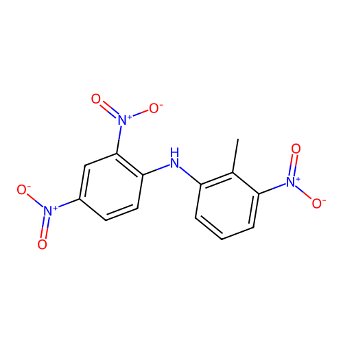 N-(2,4-dinitrophenyl)-2-methyl-3-nitroaniline structure