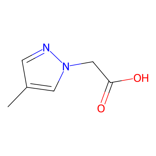 2-(4-methyl-1H-pyrazol-1-yl)acetic acid structure