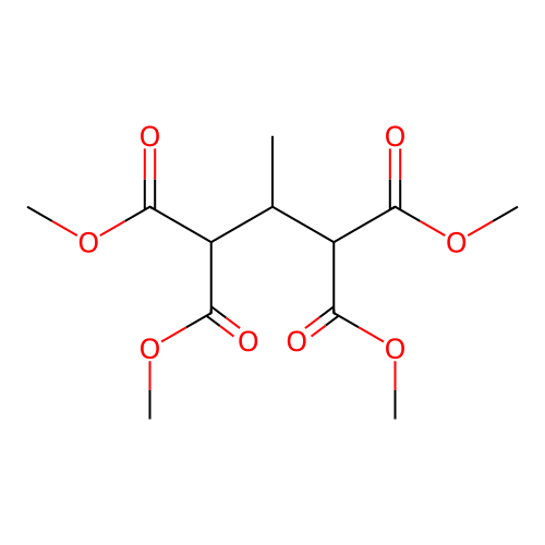 Tetramethyl 2-methyl-1,1,3,3-propanetetracarboxylate structure
