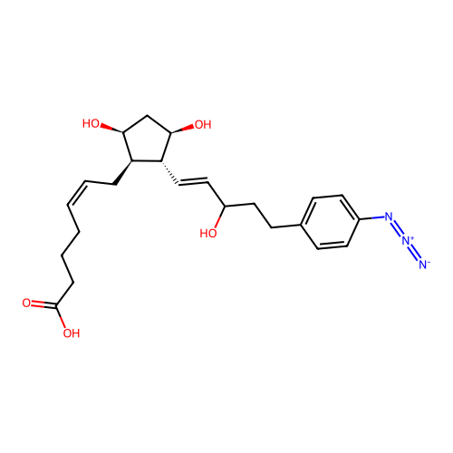 17-(4-Azidophenyl)-18,19,20-trinorprostaglandin E2 structure