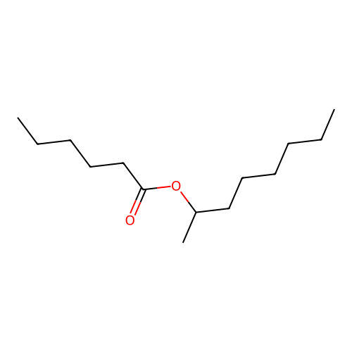 Hexanoic acid, 1-methylheptyl ester structure