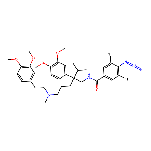 Nab-verapamil structure