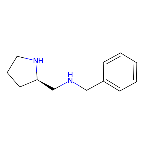 1-phenyl-N-[(2R)-pyrrolidin-2-ylmethyl]methanamine structure