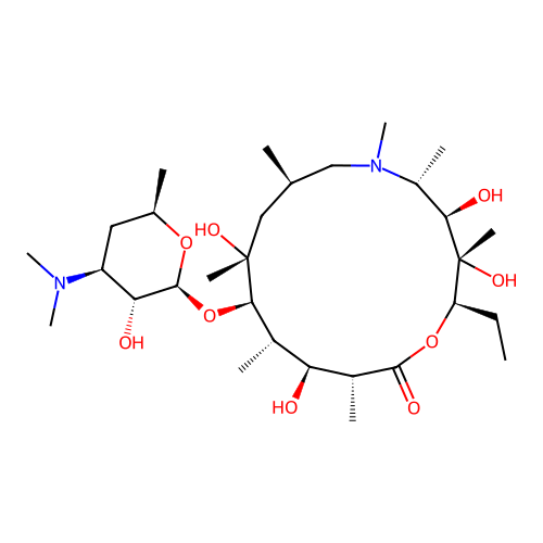 Desosaminylazithromycin structure