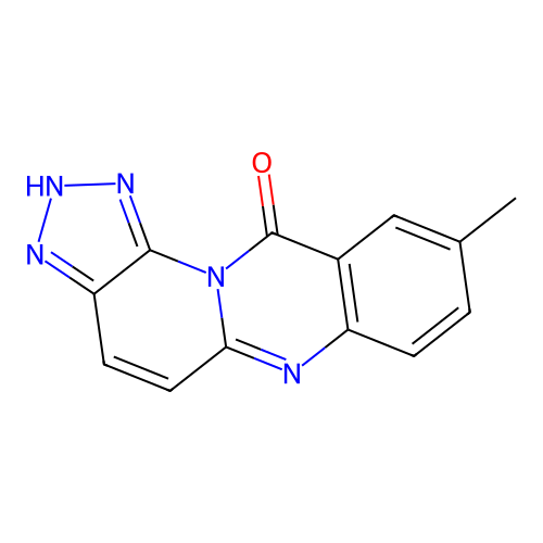1,2,3-Triazolo(4',5':5,6)pyrido(2,1-b)quinazolin-11(1H)-one, 9-methyl- structure