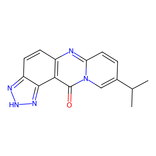 Pyrido(2,1-b)-1,2,3-triazolo(4,5-f)quinazolin-12(1H)-one, 9-(1-methylethyl)- structure