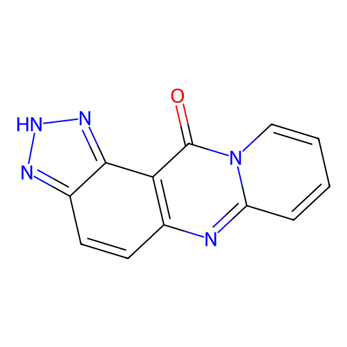 Pyrido(2,1-b)-1,2,3-triazolo(4,5-f)quinazolin-12(1H)-one structure