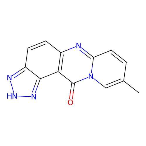 Pyrido(2,1-b)-1,2,3-triazolo(4,5-f)quinazolin-12(1H)-one, 9-methyl- structure