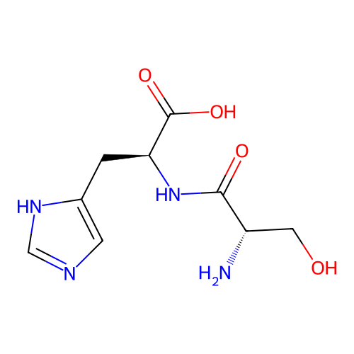 Seryl-histidine structure
