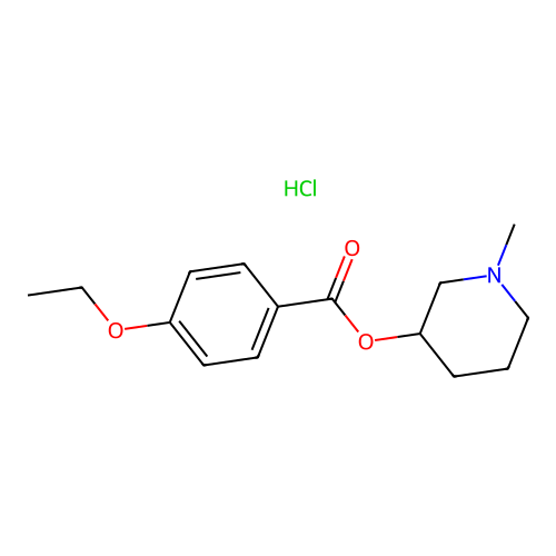 4-Ethoxy-benzoic acid 1-methyl-piperidin-3-yl ester structure