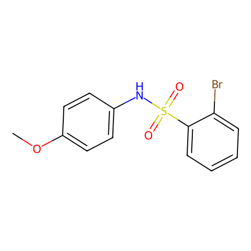 2-bromo-N-(4-methoxyphenyl)benzenesulfonamide structure