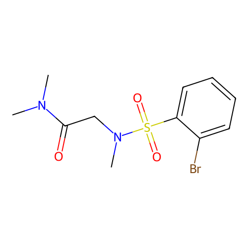 2-((2-Bromo-N-methylphenyl)sulfonamido)-N,N-dimethylacetamide structure