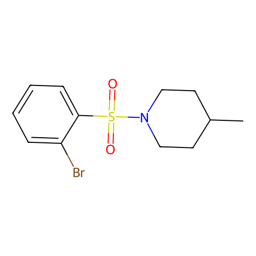 1-(2-Bromophenyl)sulfonyl-4-methylpiperidine structure