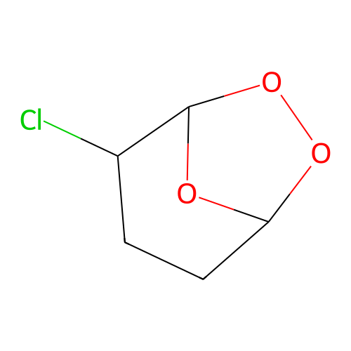 2-Chloro-6,7,8-trioxabicyclo[3.2.1]octane structure