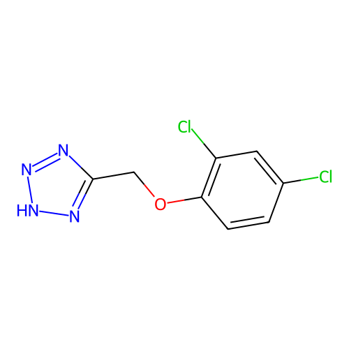 5-[(2,4-Dichlorophenoxy)methyl]-2H-tetraazole structure