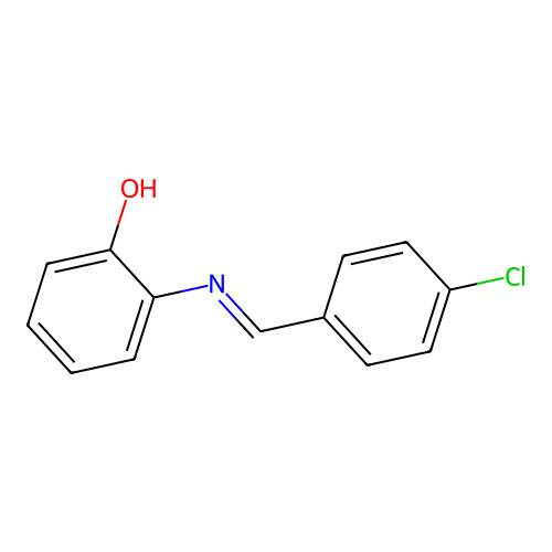 2-{[(e)-(4-Chlorophenyl)methylidene]amino}phenol structure