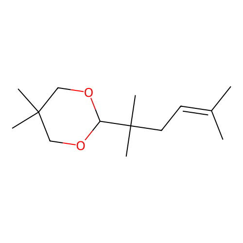 2-(2,5-Dimethylhex-4-en-2-yl)-5,5-dimethyl-1,3-dioxane structure