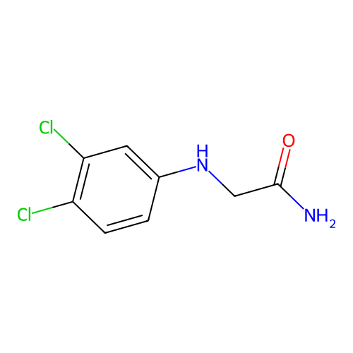 2-(3,4-Dichloroanilino)acetamide structure