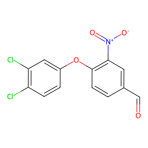 4-(3,4-Dichlorophenoxy)-3-nitrobenzaldehyde structure