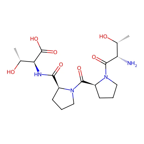 (2S,3R)-2-[[(2S)-1-[(2S)-1-[(2S,3R)-2-氨基-3-羟基丁酰]吡咯烷-2-羰基]吡咯烷-2-羰基]氨基]-3-羟基丁酸 structure