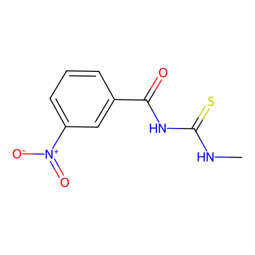 N-(methylcarbamothioyl)-3-nitrobenzamide structure
