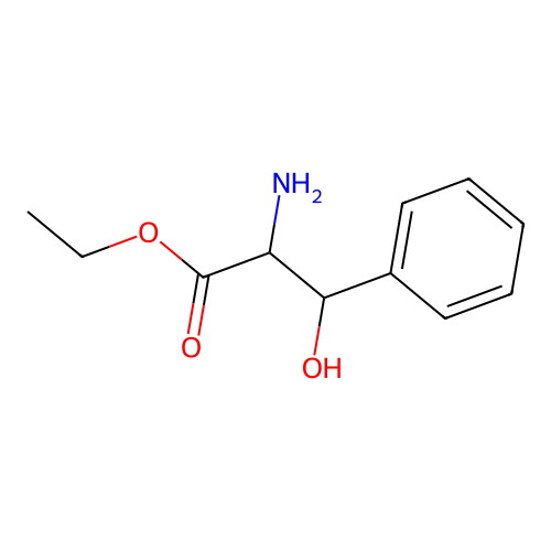 Ethyl 2-amino-3-hydroxy-3-phenylpropanoate structure
