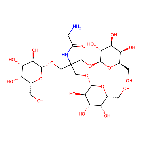 Trisgalactosylglycine structure
