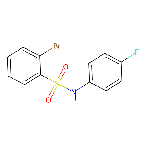 2-bromo-N-(4-fluorophenyl)benzenesulfonamide structure