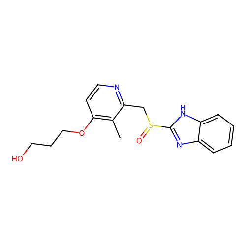 Desmethyl rabeprazole structure