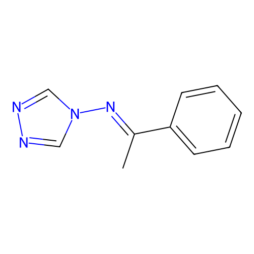 N-(1-phenylethylidene)-N-(4H-1,2,4-triazol-4-yl)amine structure