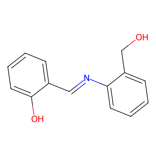 Aminobenzene, 2-hydroxymethyl-N-[2-hydroxybenzylidene]- structure