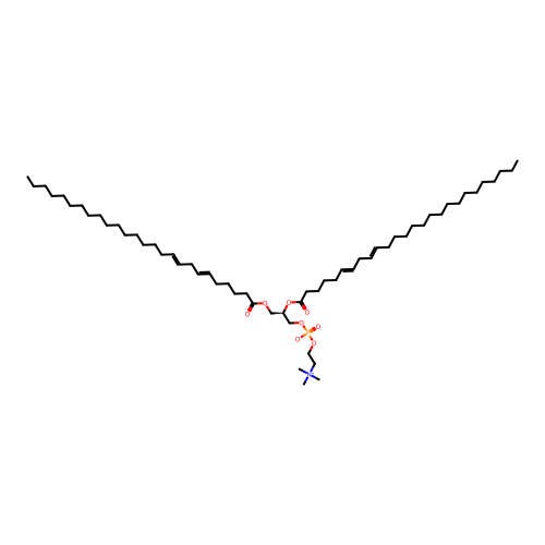 1,2-Di-6,9-hexacosadienoylphosphatidylcholine structure