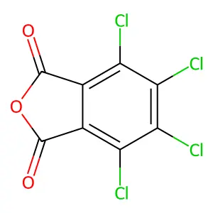 Tetrachlorophthalic anhydride structure