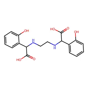 乙二胺二(邻羟基苯乙酸) structure