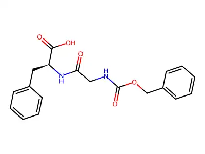 Carbobenzoxyglycylphenylalanine structure