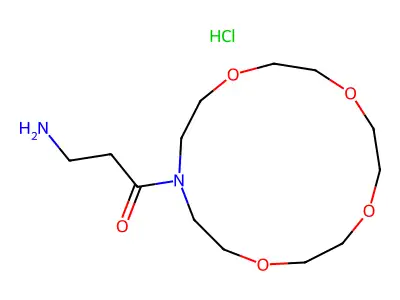 N-(beta-Alanyl)aza-15-crown-5 hydrochloride structure