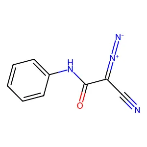 N-Phenyl-2-diazo-2-cyanoacetamide structure