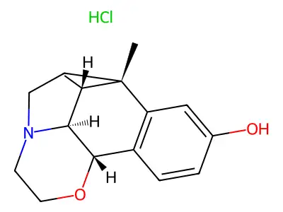 2'-Hydroxy-5,9-dimethyl-8,2-epoxyethano-6,7-benzomorphan structure