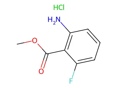 Methyl 2-amino-6-fluorobenzoate structure