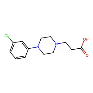3-[4-(3-Chloro-phenyl)-piperazin-1-yl]-propionic acid structure