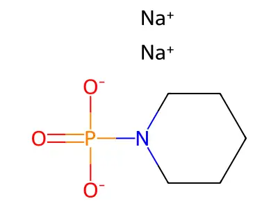 phosphonic acid, 1-piperidinyl-, disodium salt structure
