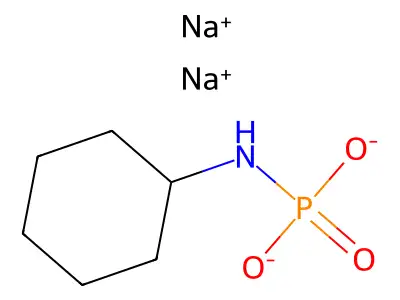 phosphoramidic acid, cyclohexyl-, disodium salt structure