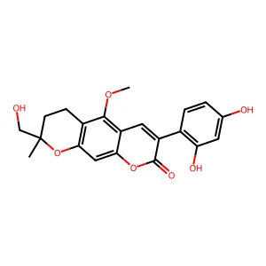 甘草吡喃香豆素 structure